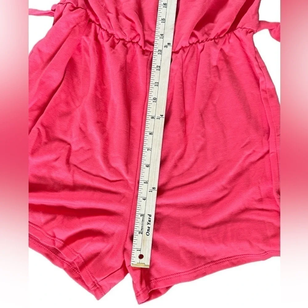Orange Fire Coral Short Romper